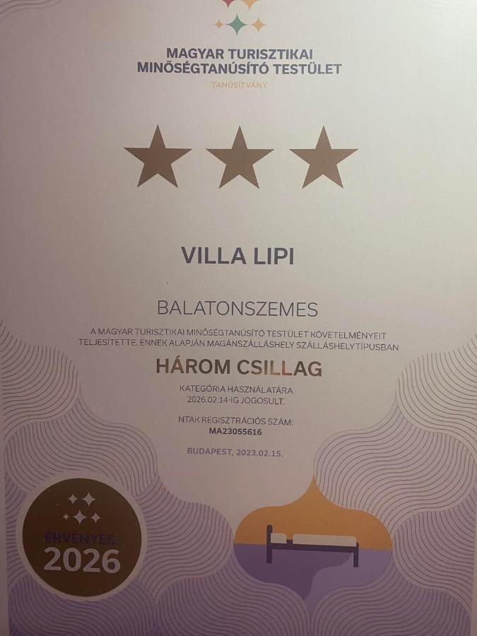 Balatonszárszó Villa Lipi - Home Away From Home מראה חיצוני תמונה